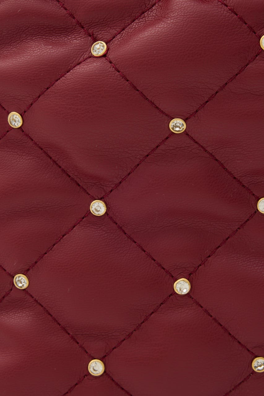 【1/25(日)23:59までSS先行予約会対象アイテム】チェーンデコレーションミニバッグ RED FREE