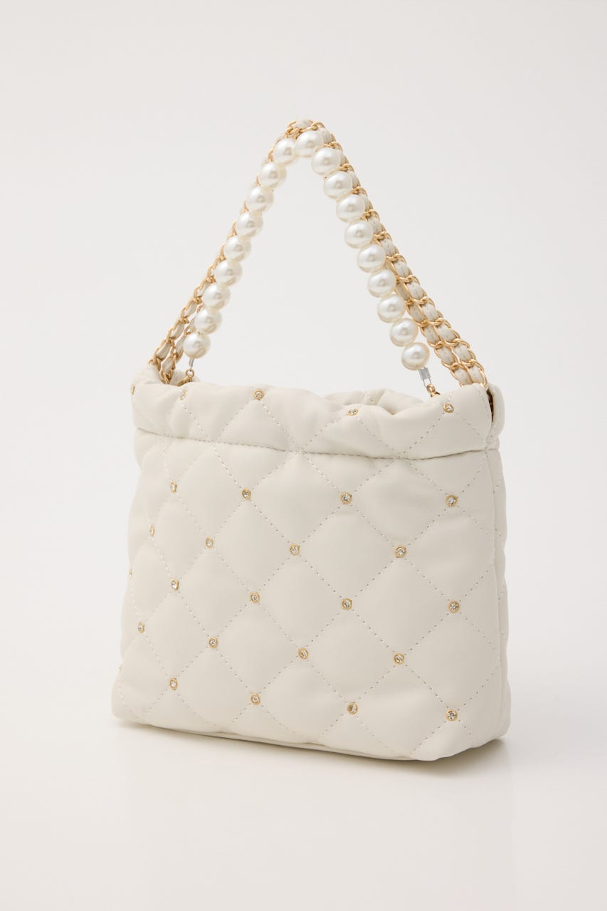 【1/25(日)23:59までSS先行予約会対象アイテム】チェーンデコレーションミニバッグ WHT FREE