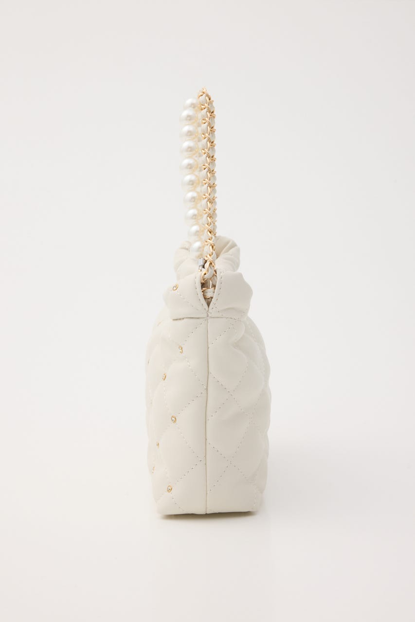 【1/25(日)23:59までSS先行予約会対象アイテム】チェーンデコレーションミニバッグ WHT FREE