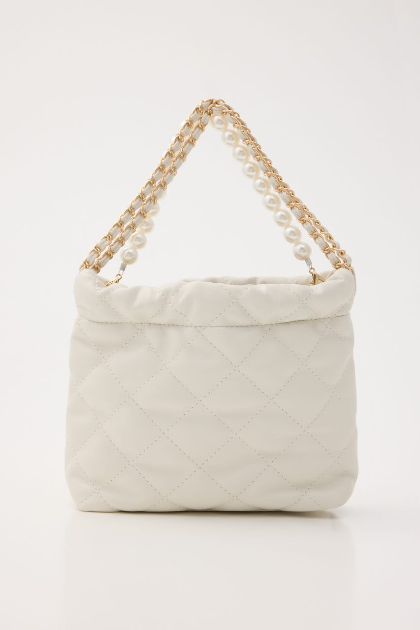 【1/25(日)23:59までSS先行予約会対象アイテム】チェーンデコレーションミニバッグ WHT FREE