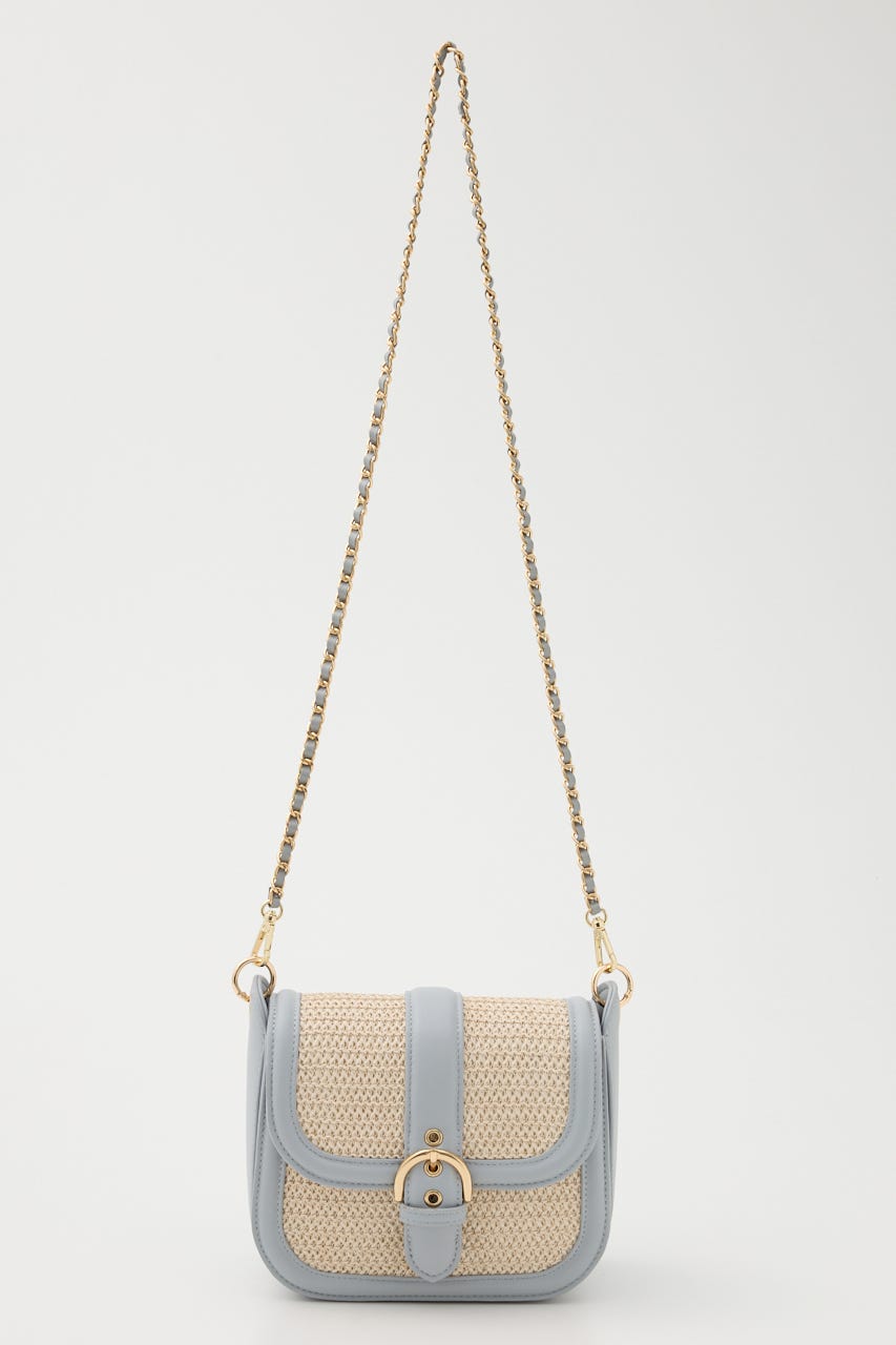 ベルトディティールバッグ L/BLU FREE