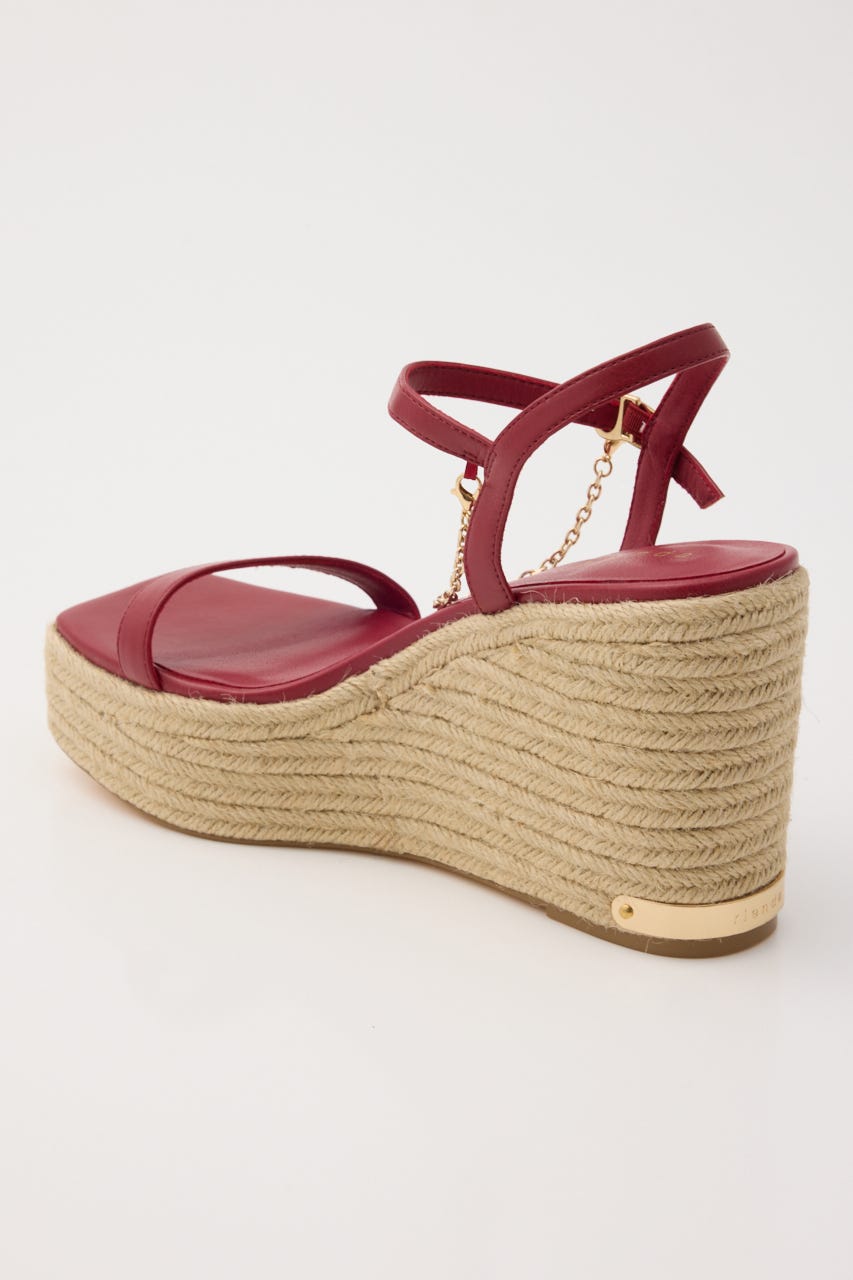 ウェッジソールサンダル RED M