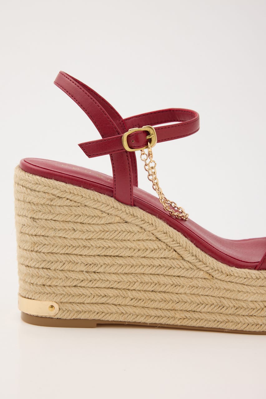 ウェッジソールサンダル RED M