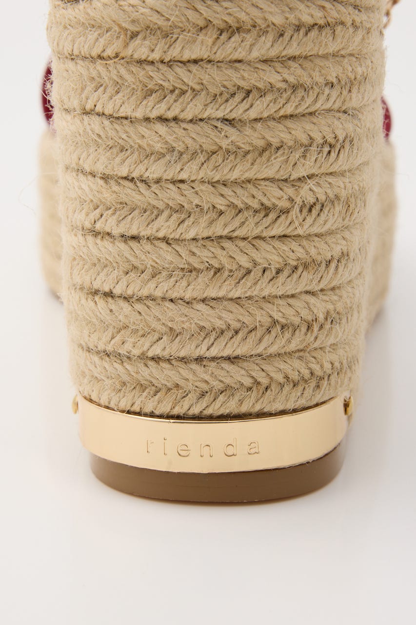 ウェッジソールサンダル RED M