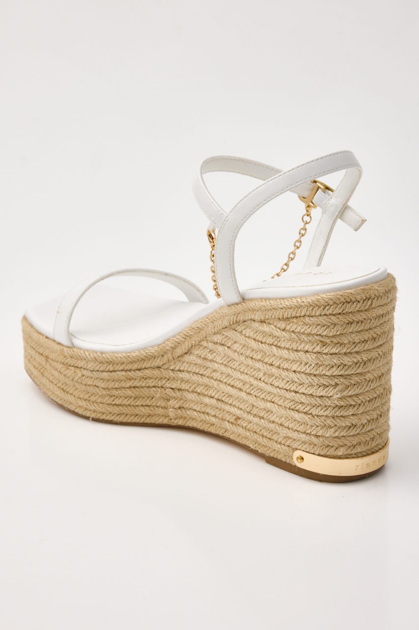 ウェッジソールサンダル WHT S