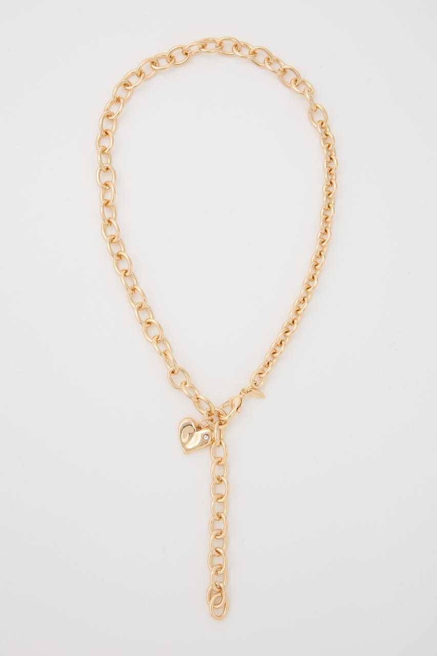 ニュアンスハートプレートネックレス GLD FREE