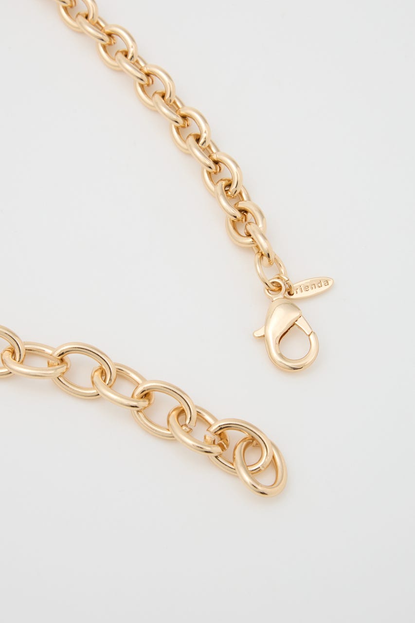 ニュアンスハートプレートネックレス GLD FREE