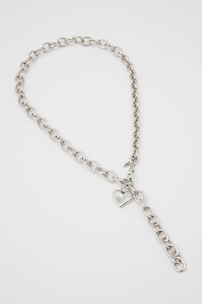 ニュアンスハートプレートネックレス SLV FREE