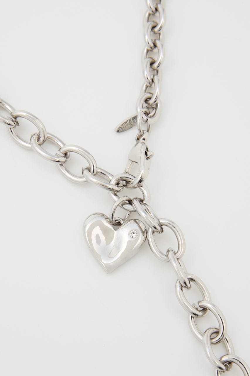 ニュアンスハートプレートネックレス SLV FREE