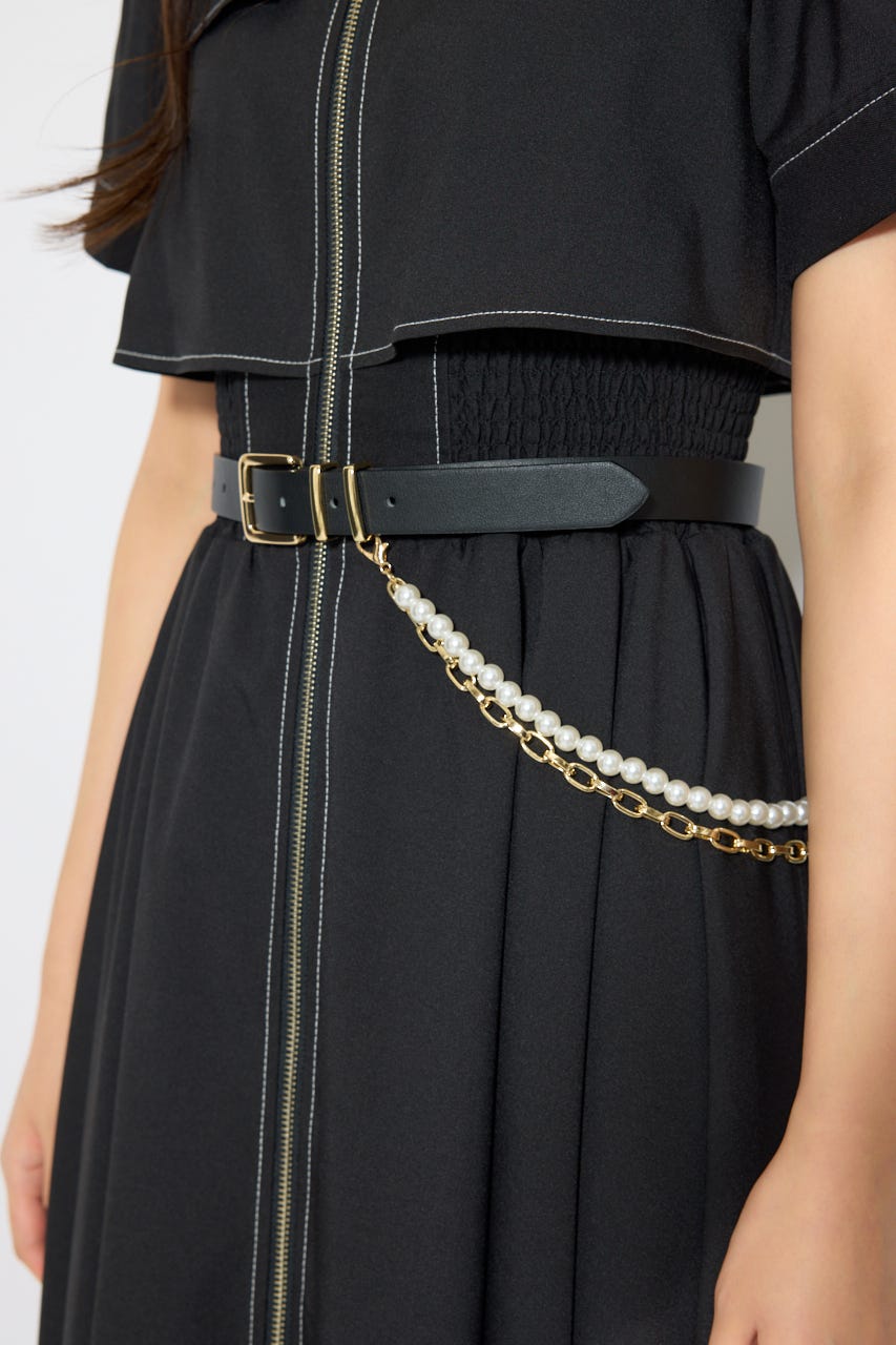 チェーン付きベルト BLK FREE