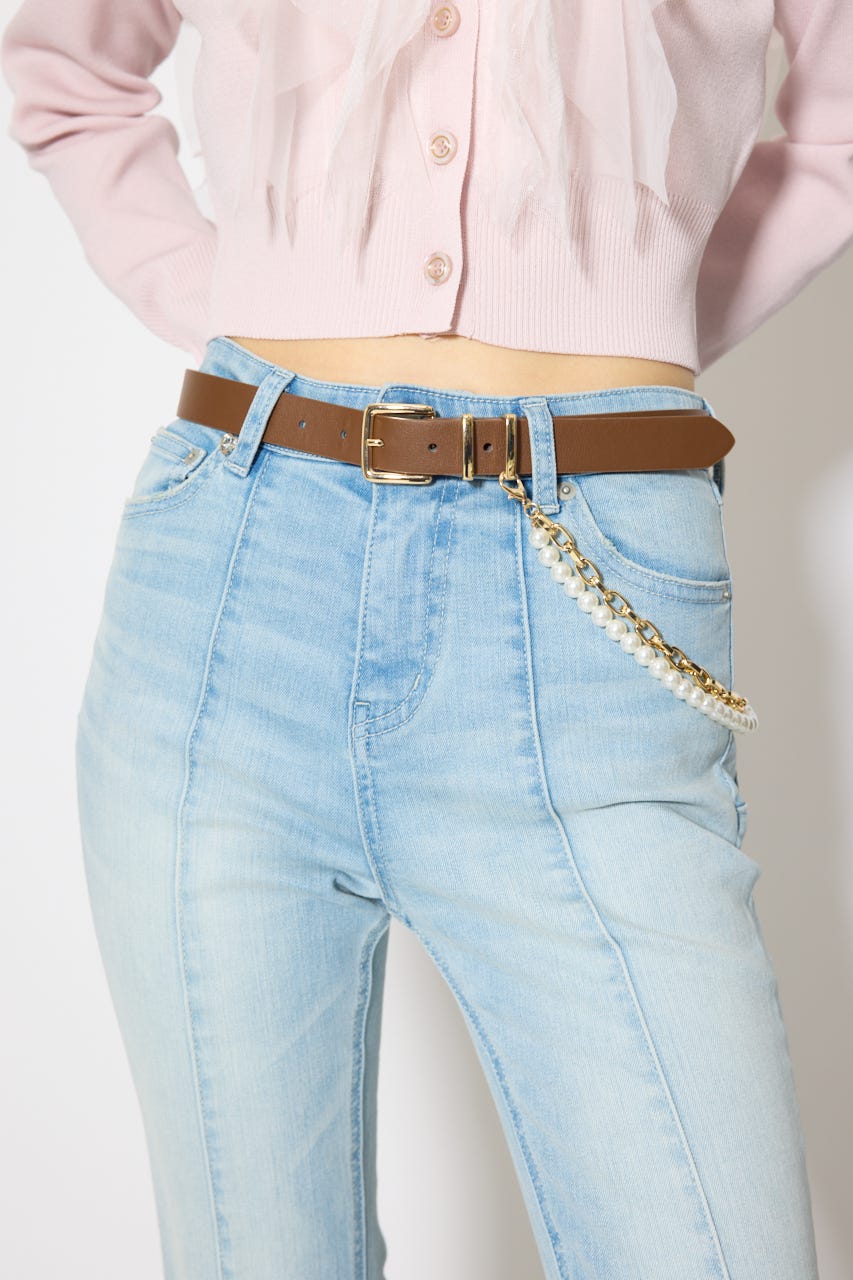 チェーン付きベルト BRN FREE