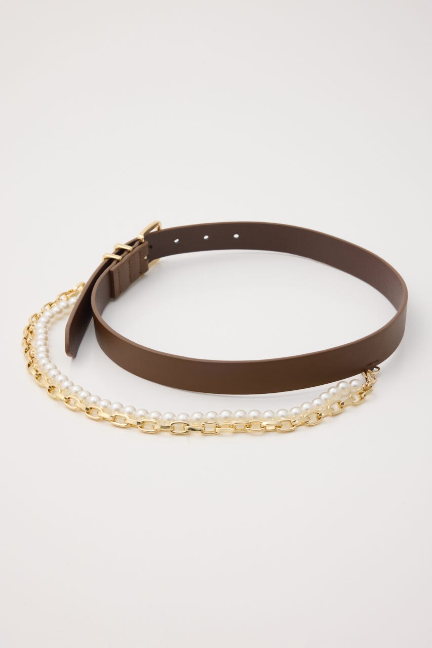 チェーン付きベルト BRN FREE