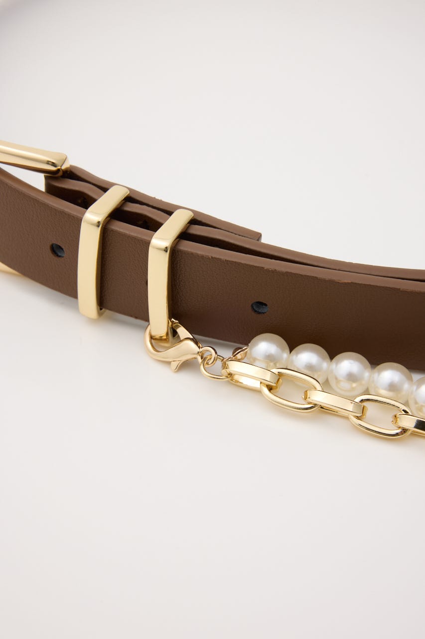 チェーン付きベルト BRN FREE