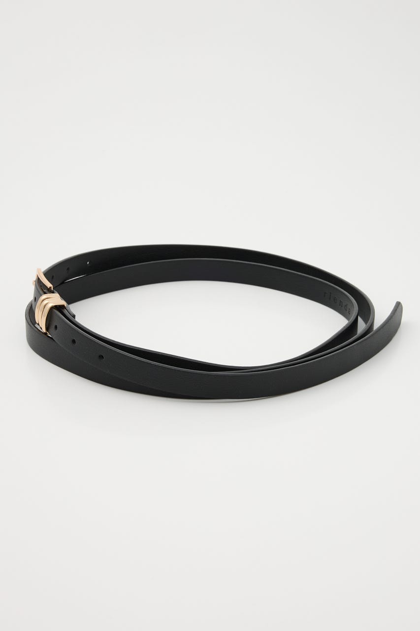 オーバーラップ細ベルト BLK FREE