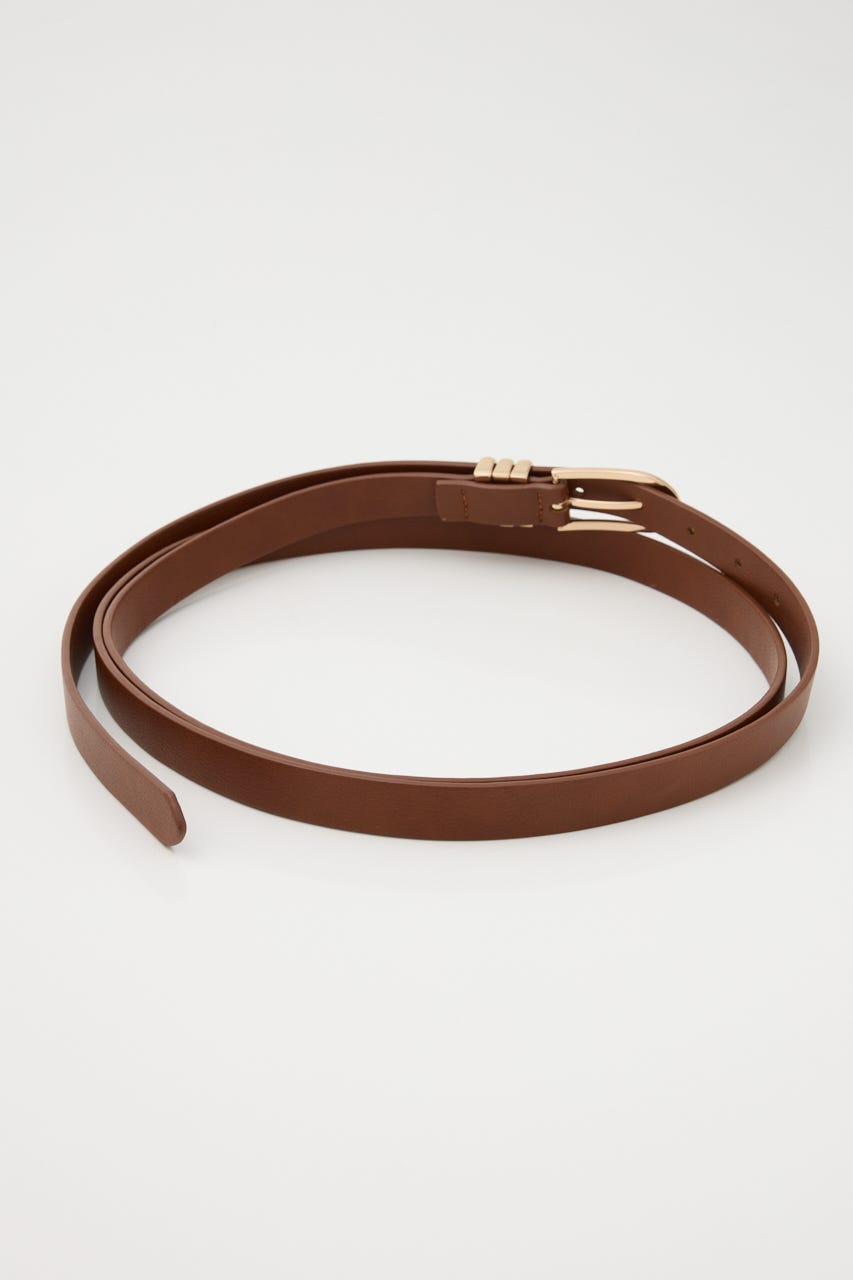 オーバーラップ細ベルト BRN FREE