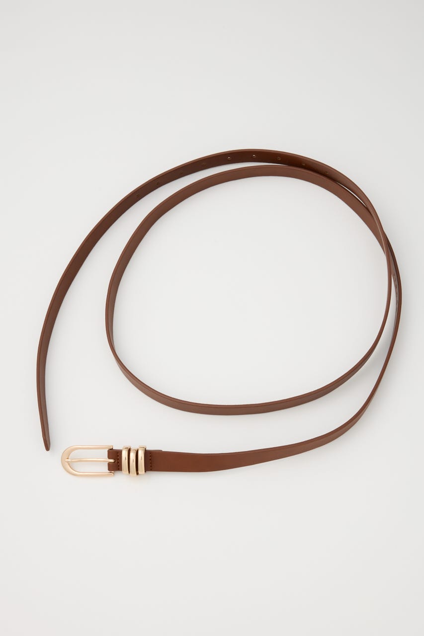 オーバーラップ細ベルト BRN FREE