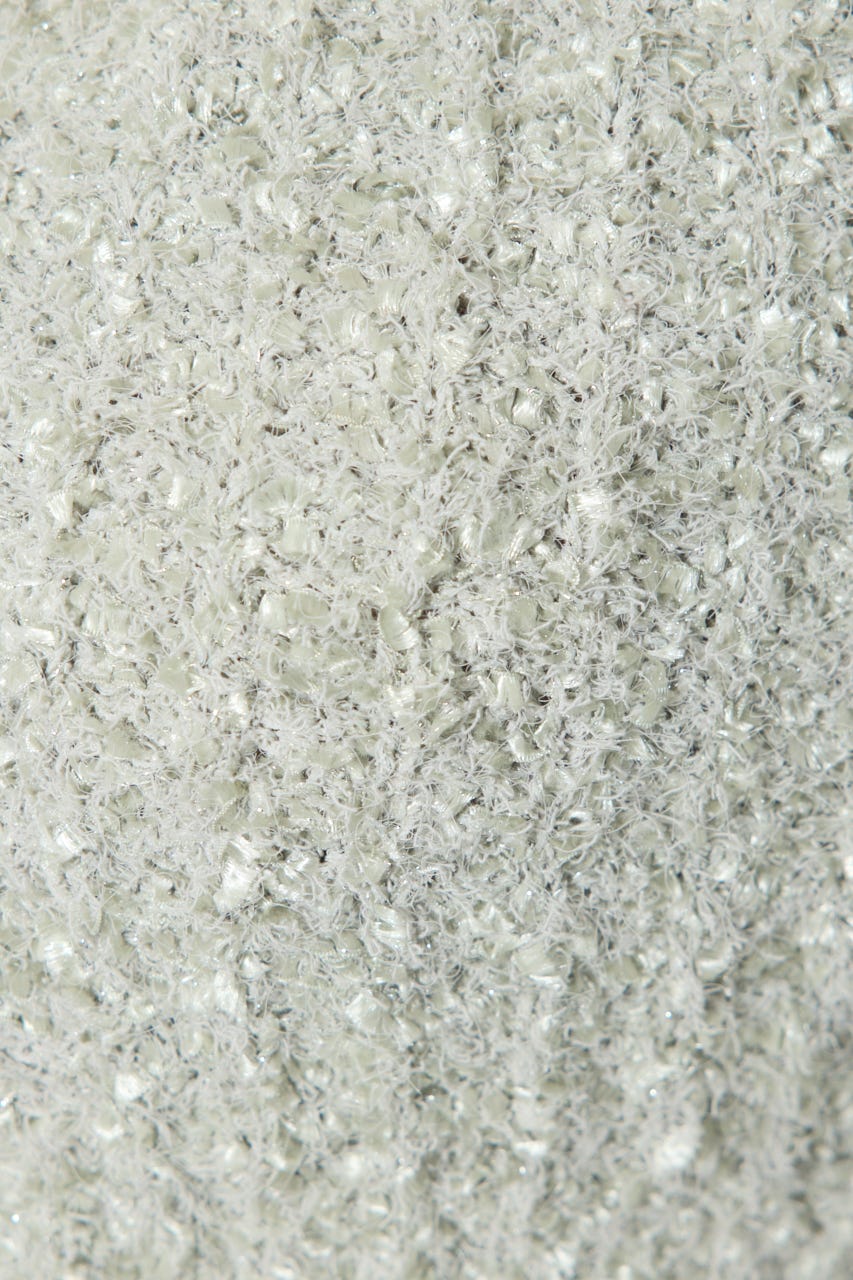 デザインボタンオフショルニットカーディガントップス L/GRN FREE