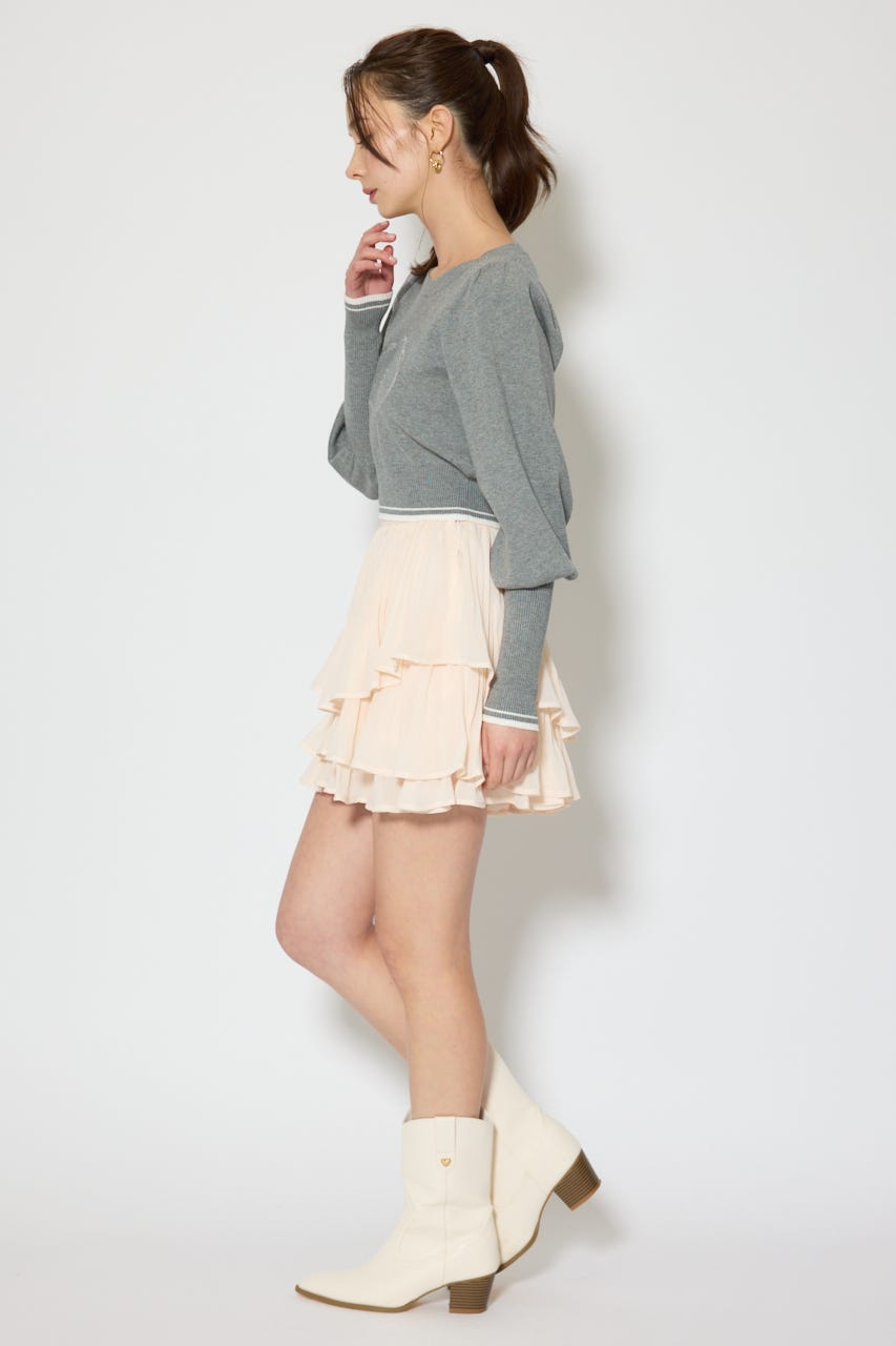 ロゴニットトップス GRY FREE