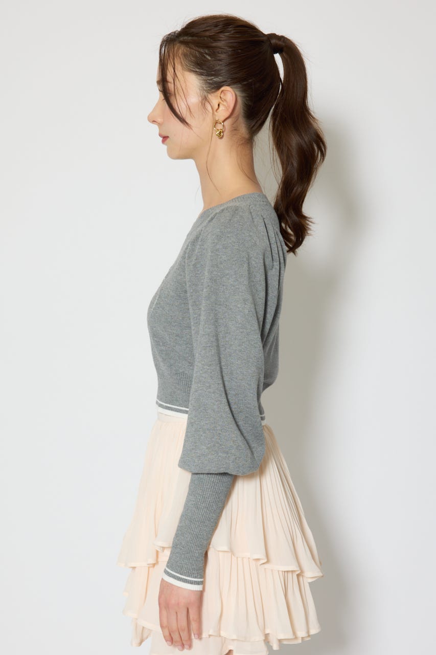 ロゴニットトップス GRY FREE