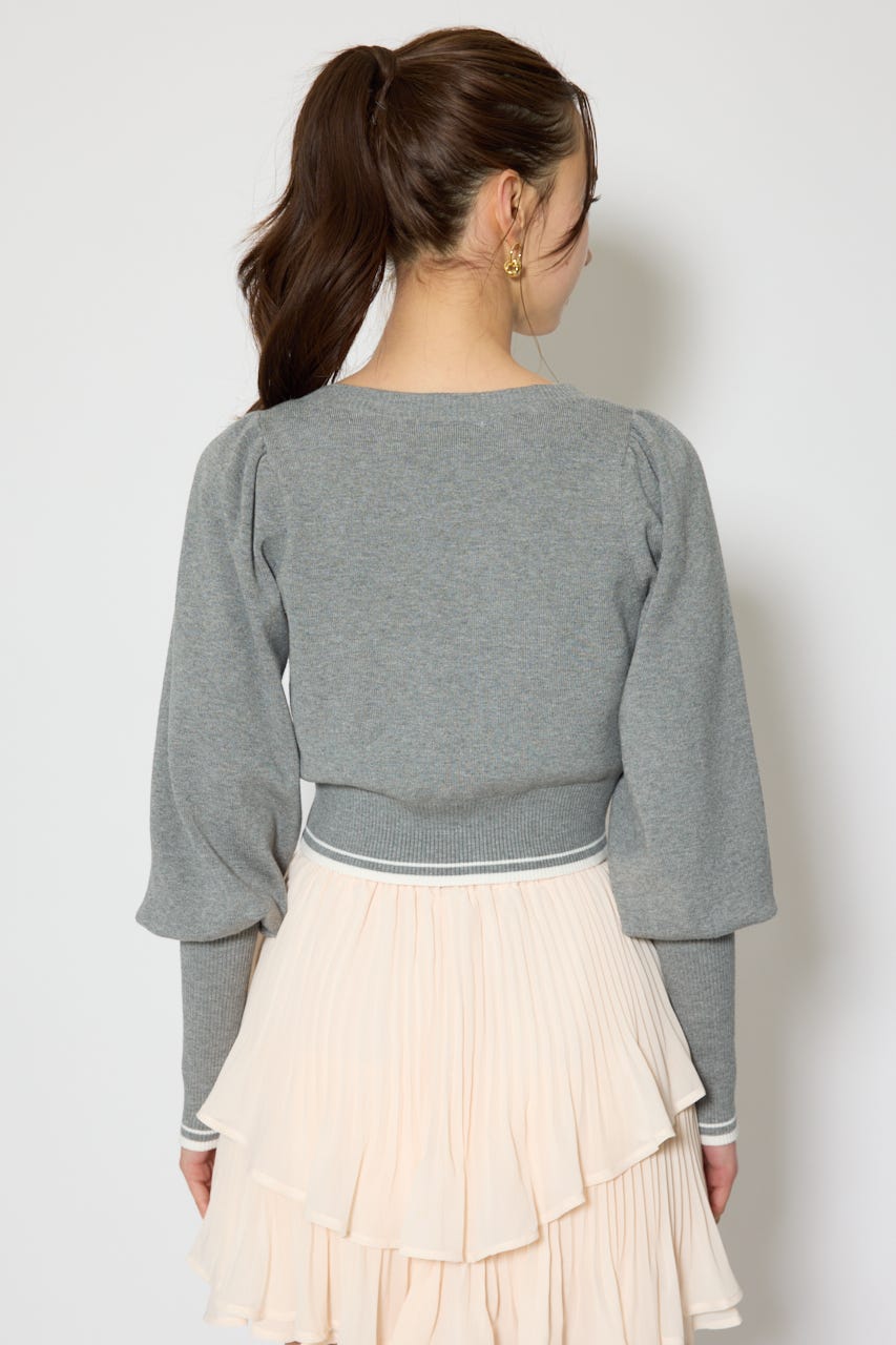 ロゴニットトップス GRY FREE