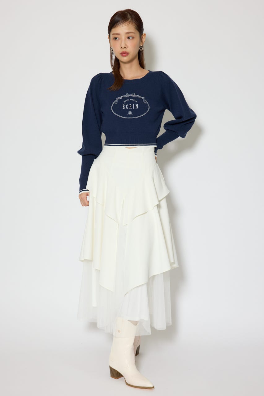 ロゴニットトップス NVY FREE