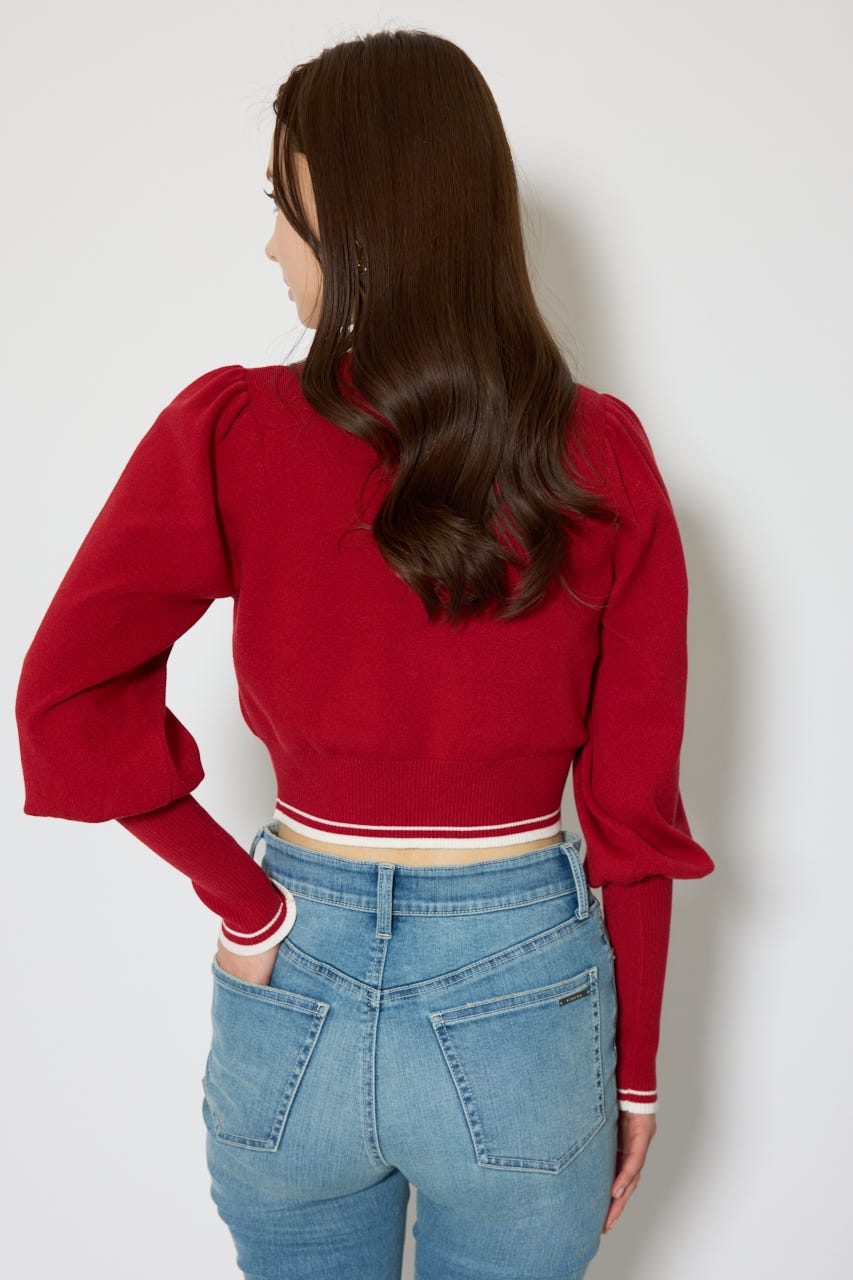 ロゴニットトップス RED FREE