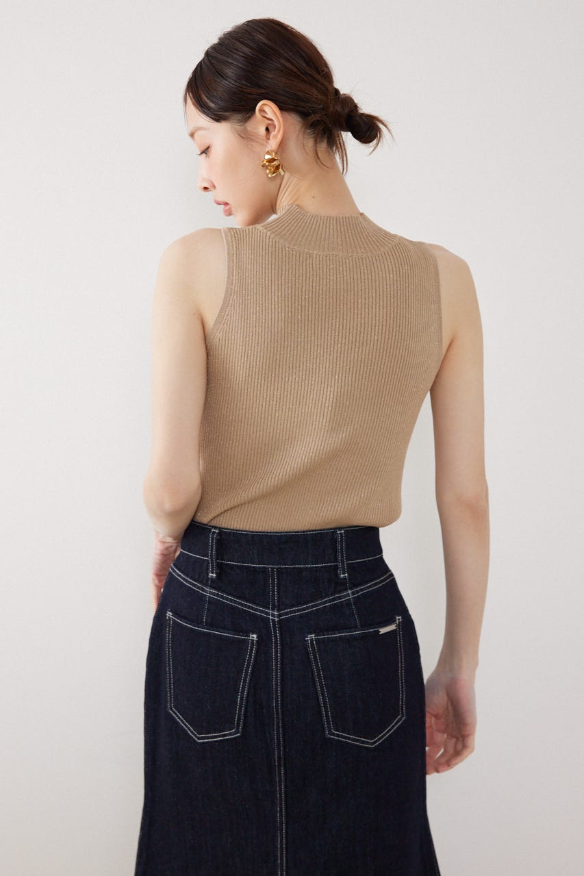 ウォッシャブルリボントップス BEG FREE