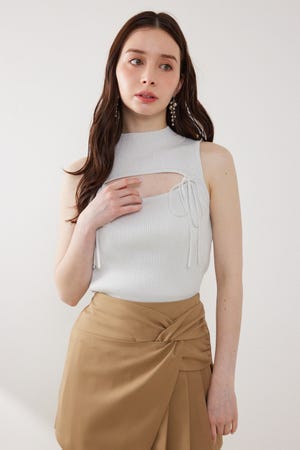 ウォッシャブルリボントップス