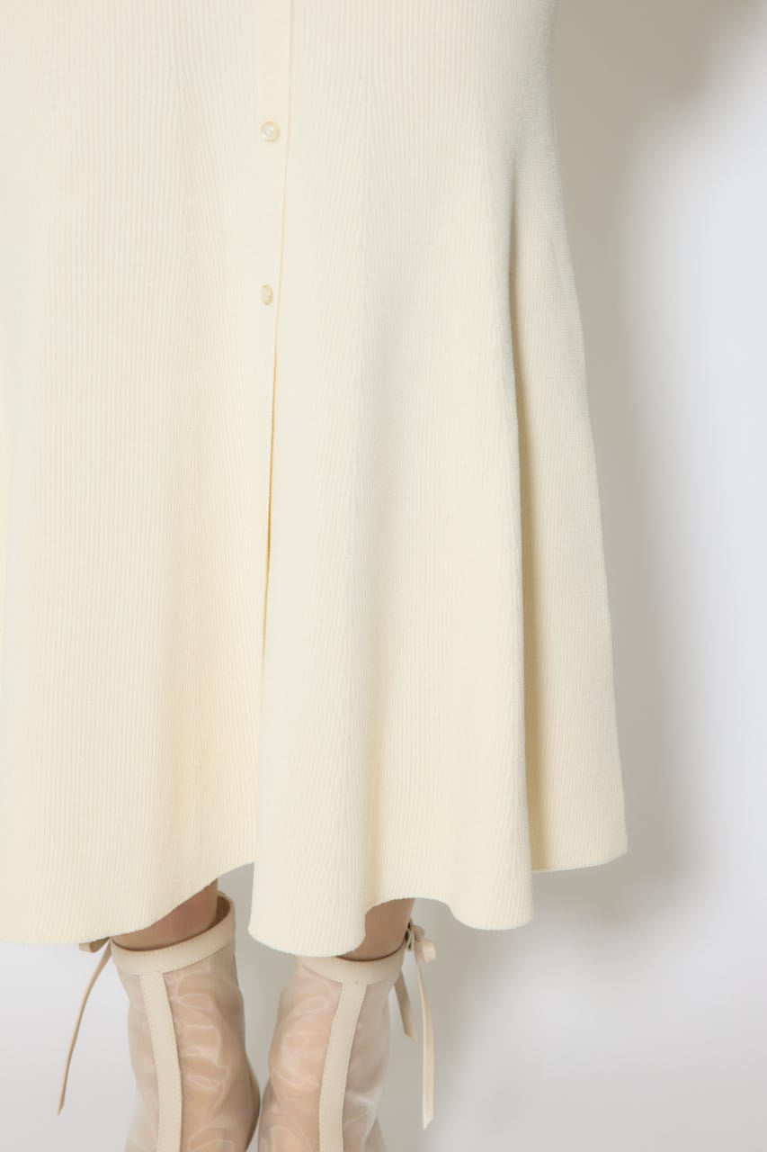 【1/25(日)23:59までSS先行予約会対象アイテム】オープンショルダーフリルニットセットワンピース L/YEL FREE