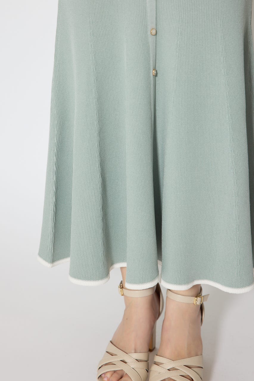 セーラーカラーニットマーメイドワンピース MINT FREE