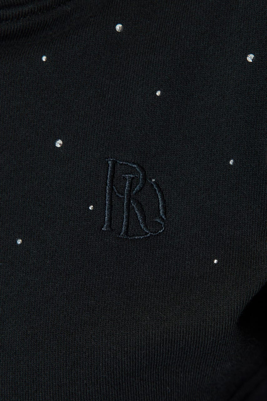 ビスチェディティールフードスウェット BLK FREE