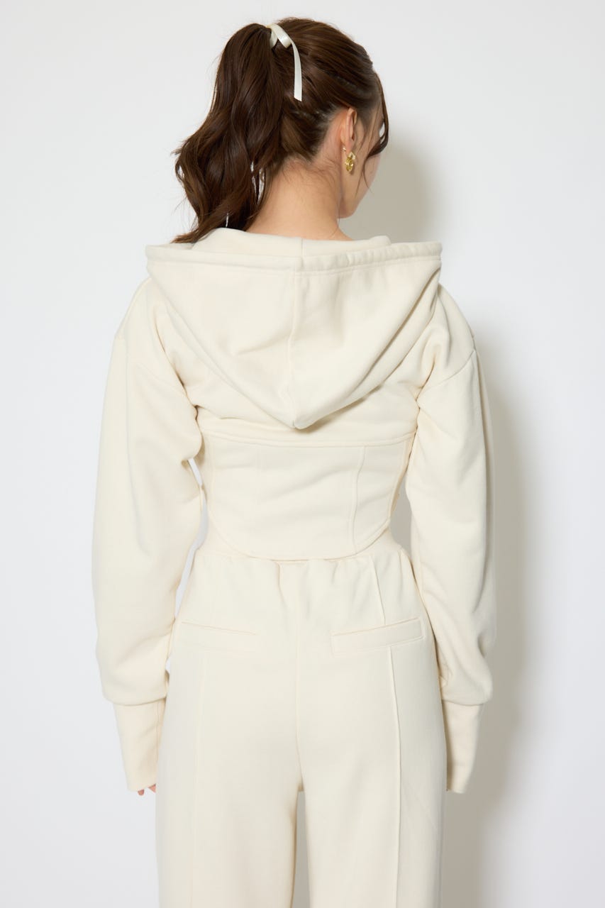 ビスチェディティールフードスウェット IVOY FREE