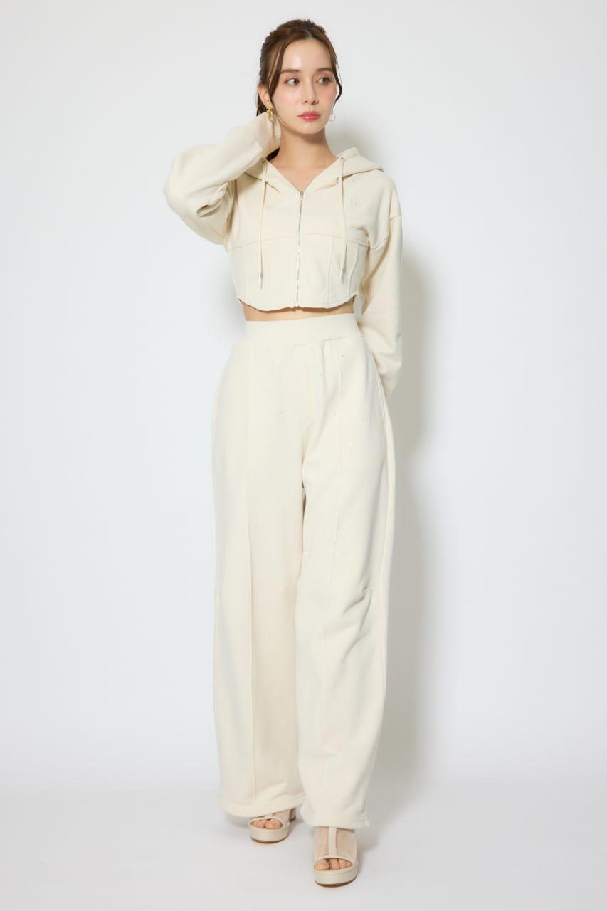 ビスチェディティールフードスウェット IVOY FREE