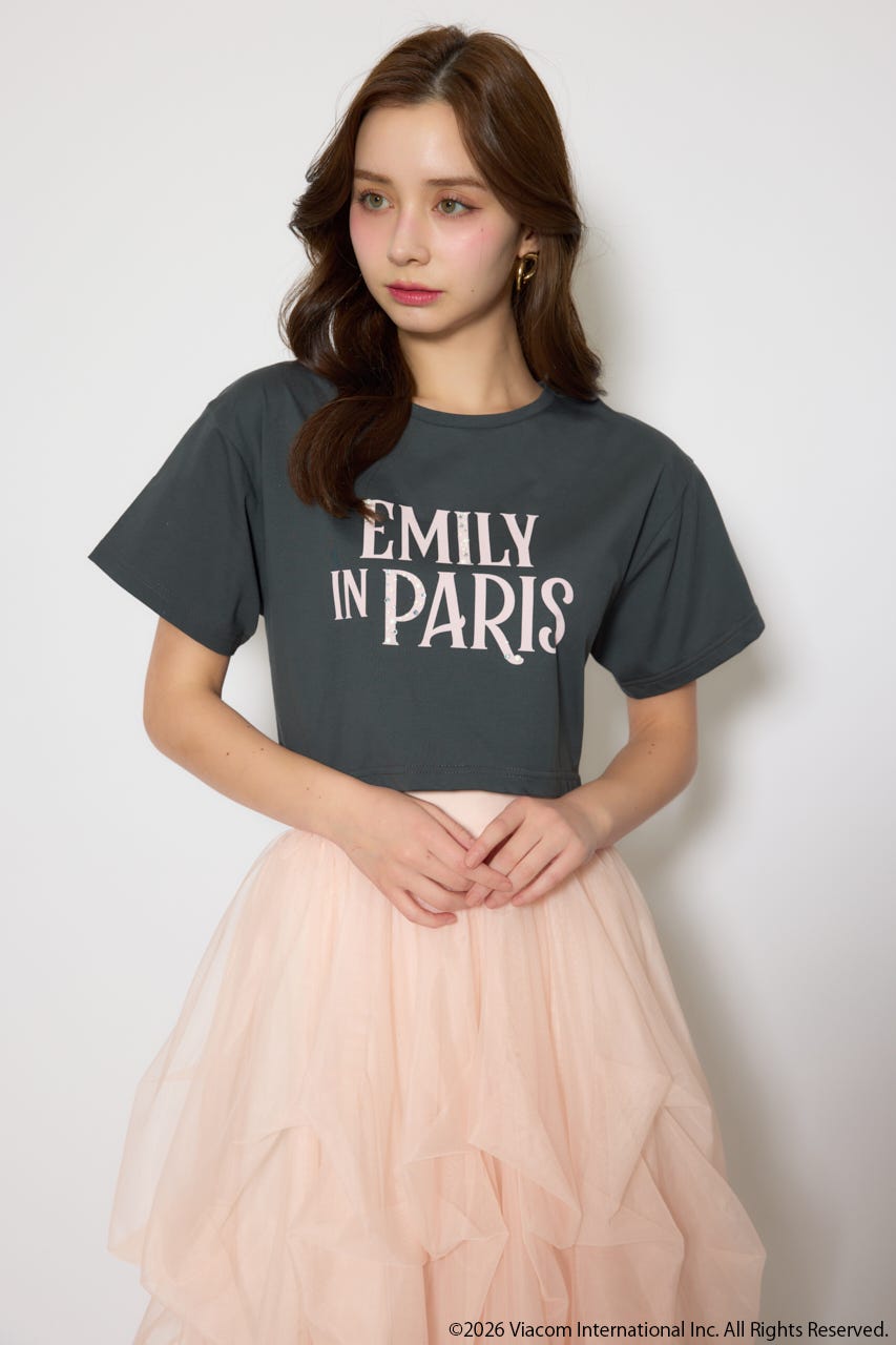 【Emily Paris】Tシャツ L/BLK FREE