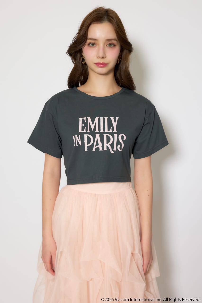 【Emily Paris】Tシャツ L/BLK FREE