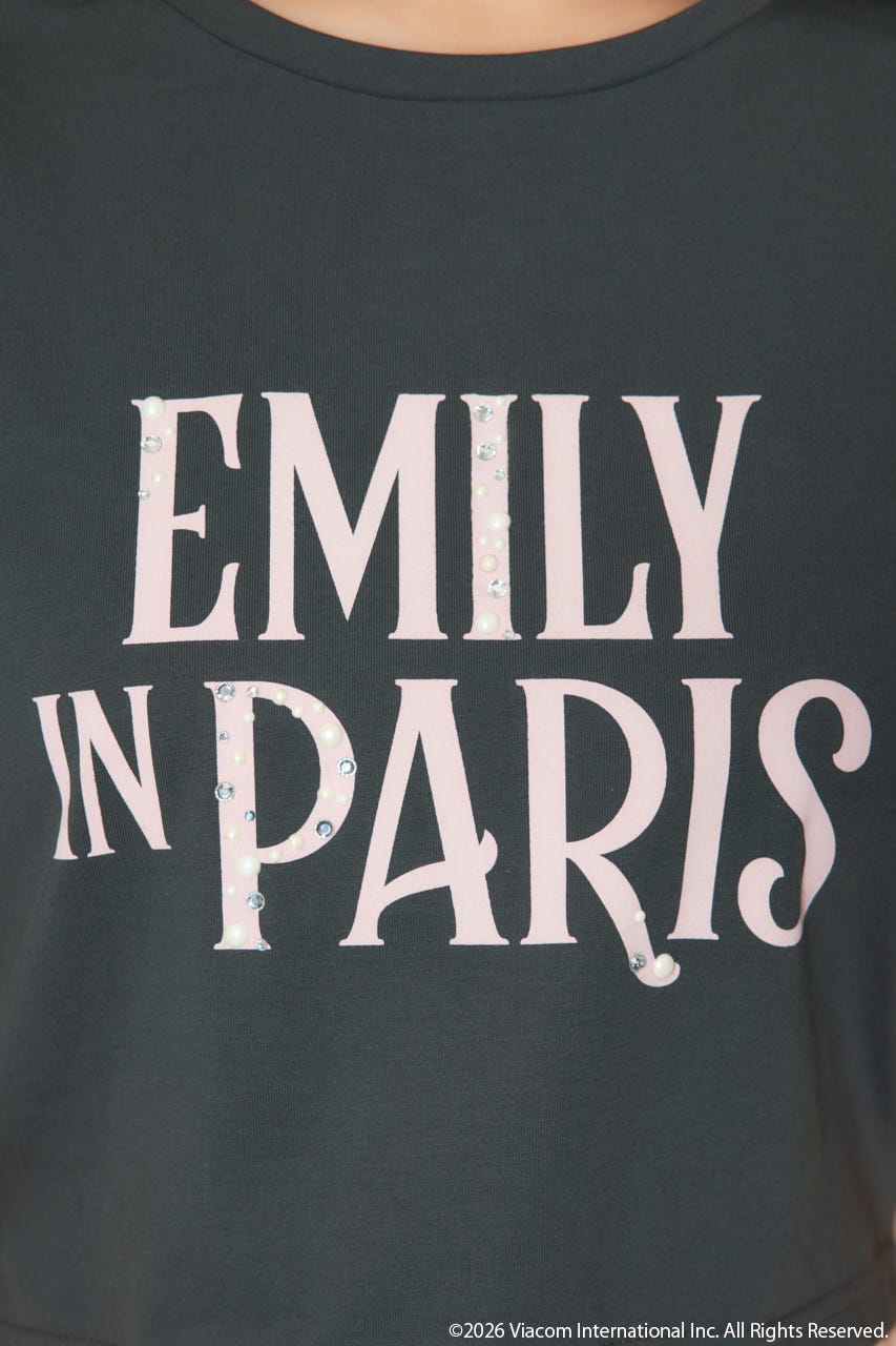 【Emily Paris】Tシャツ L/BLK FREE