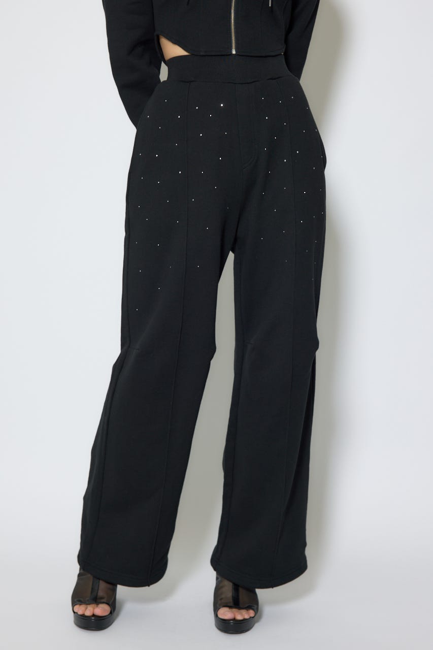 ルーズスウェットパンツ BLK XS