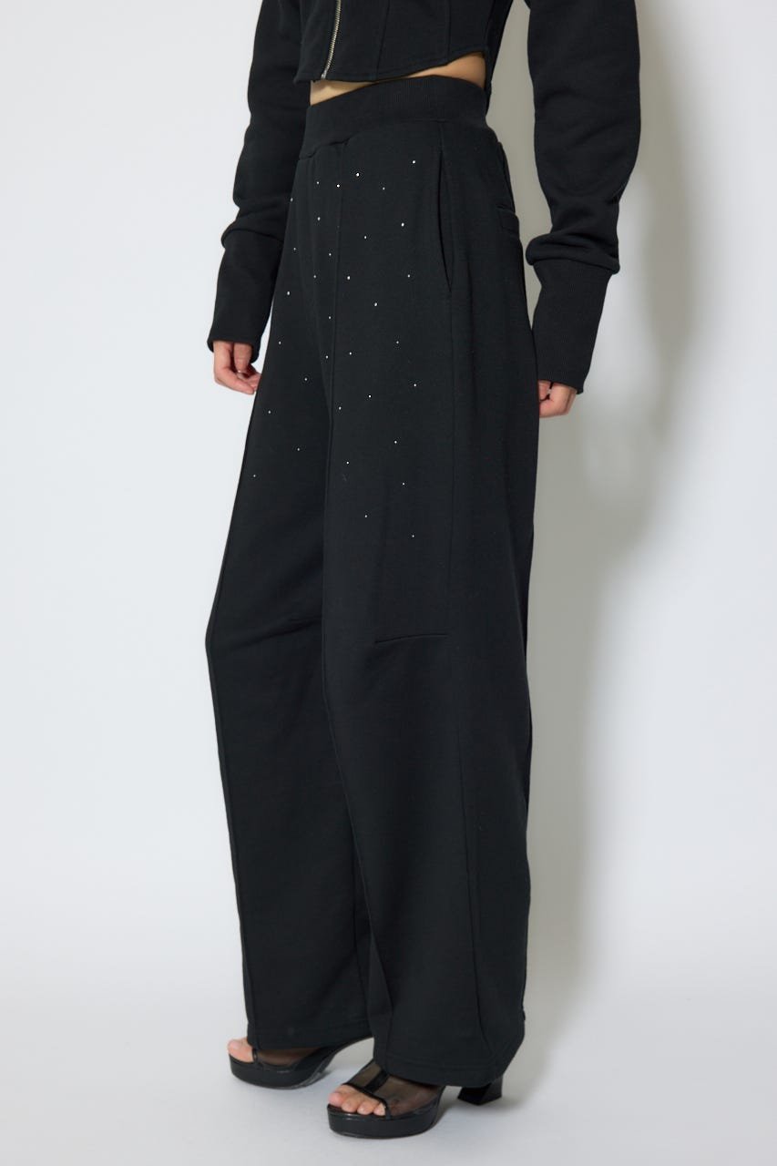 ルーズスウェットパンツ BLK XS