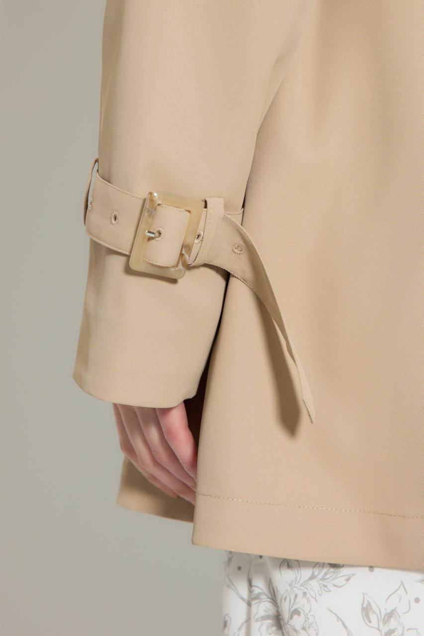 【1/25(日)23:59までSS先行予約会対象アイテム】フラップフレアトレンチコート BEG S