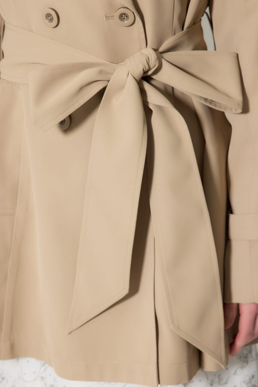 【1/25(日)23:59までSS先行予約会対象アイテム】フラップフレアトレンチコート BEG S