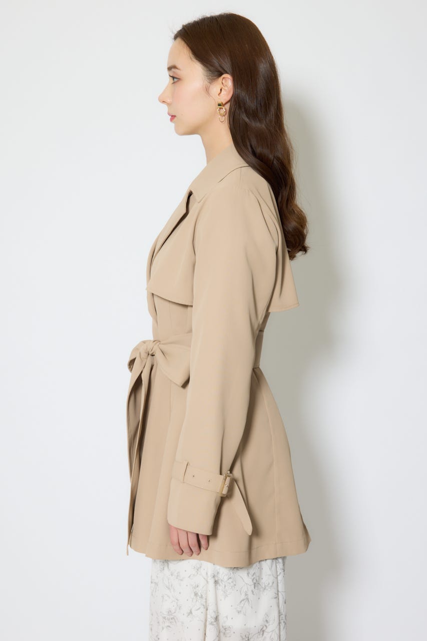 【1/25(日)23:59までSS先行予約会対象アイテム】フラップフレアトレンチコート BEG S