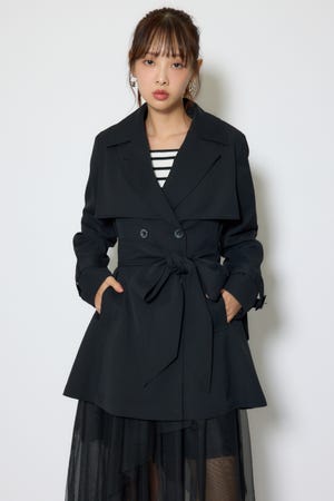 【1/25(日)23:59までSS先行予約会対象アイテム】フラップフレアトレンチコート