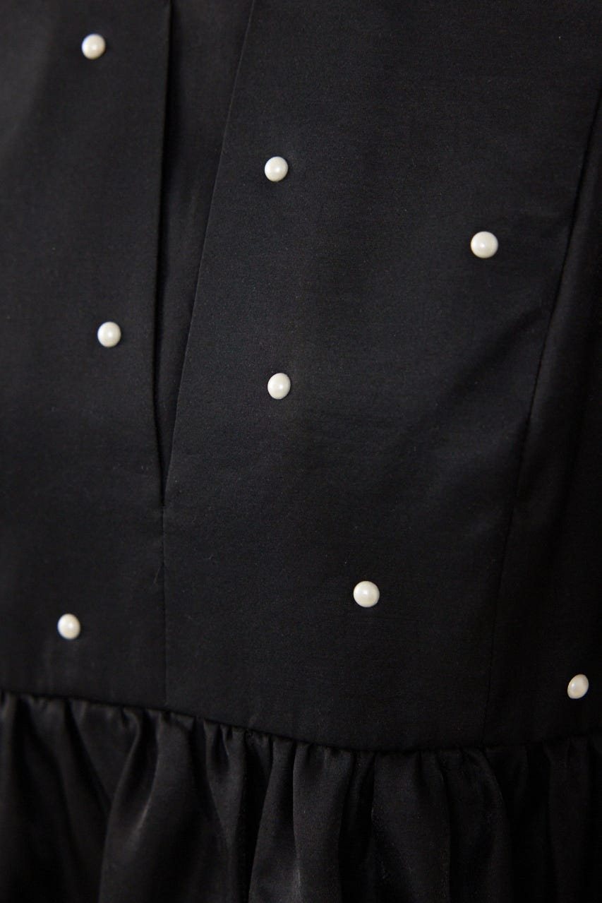 2WAYビジューオフショルブラウス BLK FREE