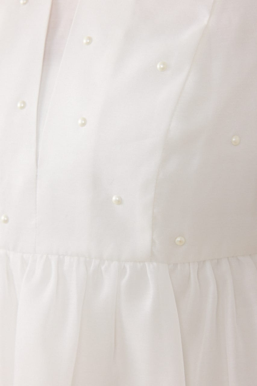 【AKB48 伊藤百花さん着用アイテム】2WAYビジューオフショルブラウス WHT FREE
