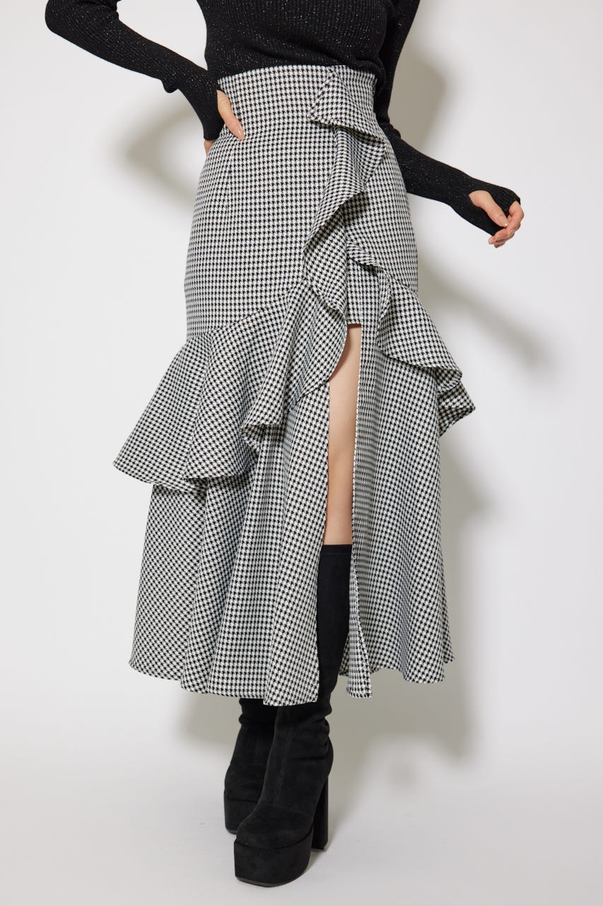 フリルスリットハイウエストスコートショートパンツ Multi_1 M