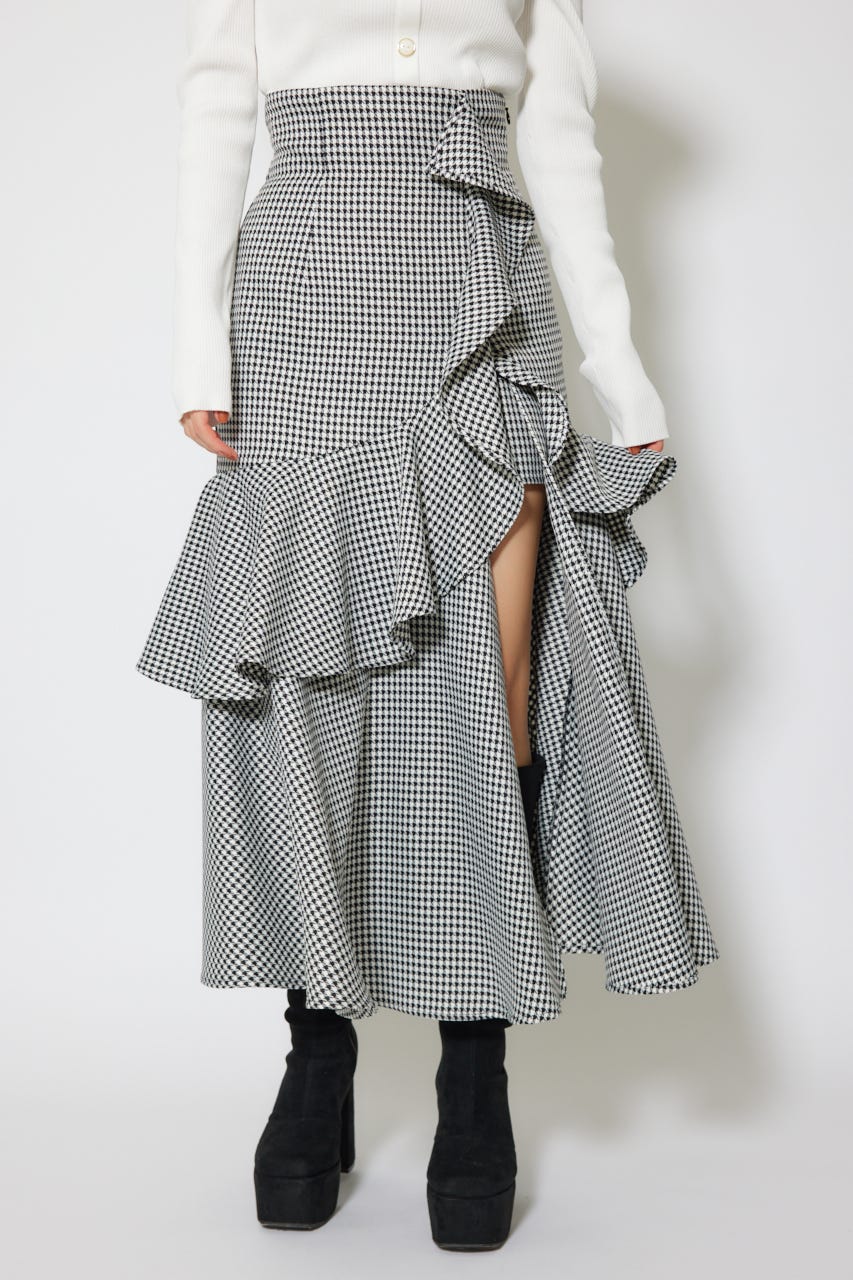 フリルスリットハイウエストスコートショートパンツ Multi_1 M