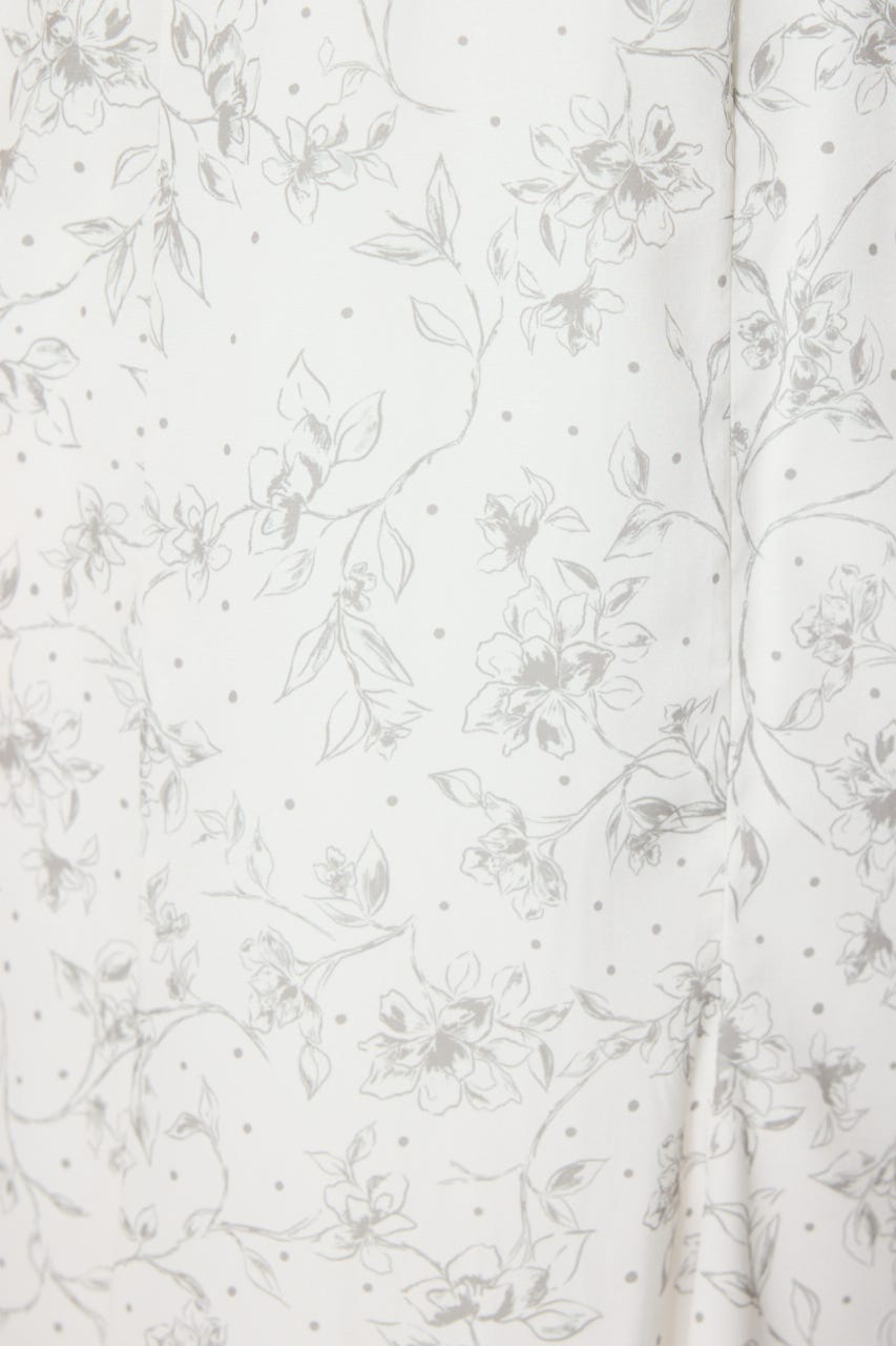 マーメイドフラワーワンピース 柄WHT S