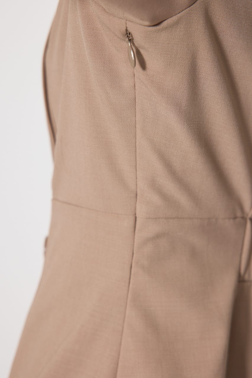 2WAYテーラーWカラーワンピース BEG M