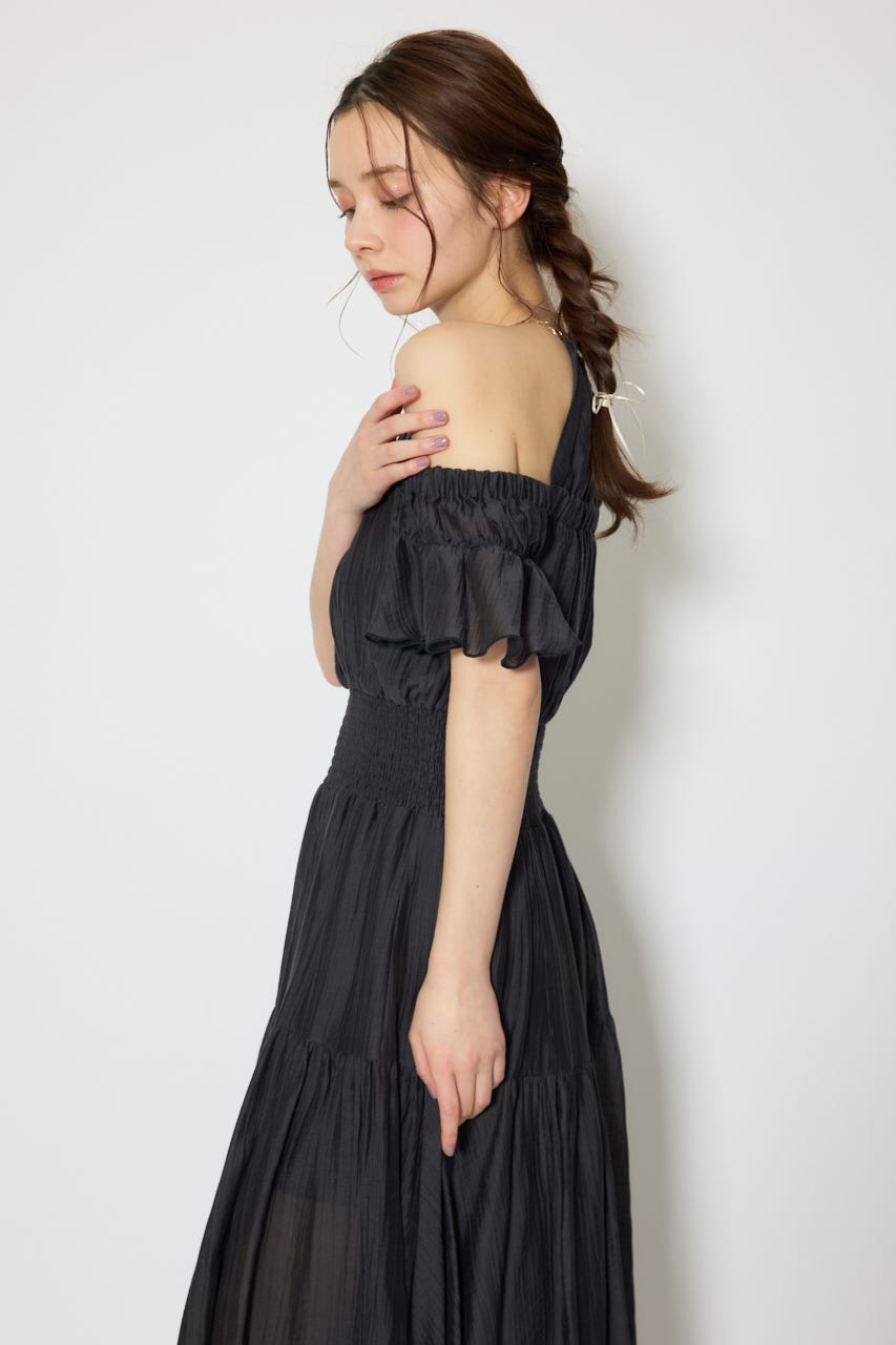 2WAYホルターネックロンパース BLK M