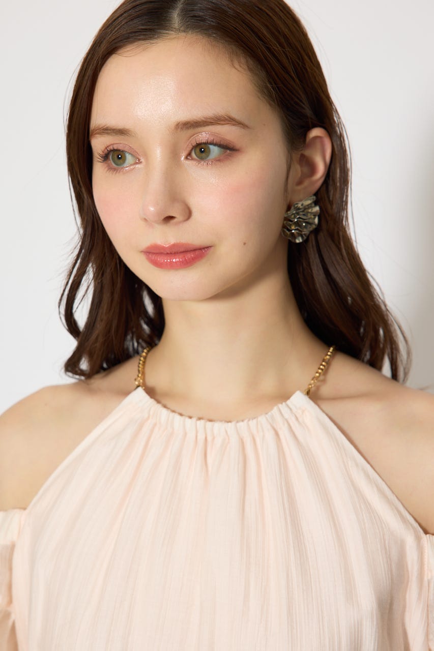 2WAYホルターネックロンパース L/PNK S